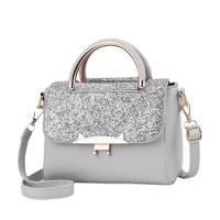 PU Leather Box Bag Handbag soft surface & attached with hanging strap Sequin PC