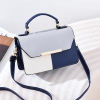 PU Leather Box Bag Handbag soft surface & attached with hanging strap Colour Matching PC