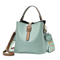 PU Leather Bucket Bag Handbag soft surface & attached with hanging strap PC
