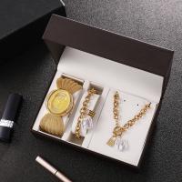 Zinc Alloy Jewelry Set for women & three piece & with rhinestone 304 Stainless Steel plated Solid Set