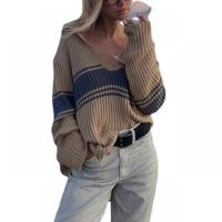 Knitted Women Sweater & loose knitted coffee PC