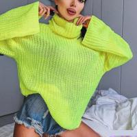 Knitted Women Sweater backless & loose knitted Solid PC