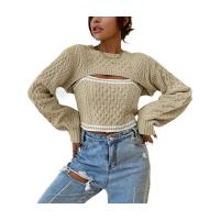 Polyester Slim Women Sweater & hollow knitted PC