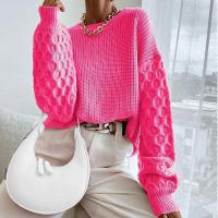 De punto Suéter Mujer, de punto, Sólido, más colores para elegir,  trozo