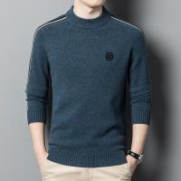Wool Men Sweater thicken & loose jacquard PC