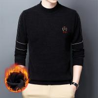 Polyester Plus Size Man Knitwear & thick fleece & loose embroidered PC