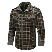 Polyester & Coton Hommes Chemises décontractées à manches longues Imprimé Plaid plus de couleurs pour le choix pièce