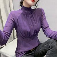 Polyamide T-shirt femme à manches longues Solide plus de couleurs pour le choix pièce