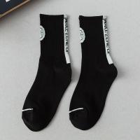 Cotton Men Knee Socks sweat absorption & unisex & breathable jacquard Bag
