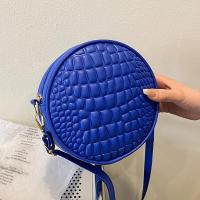 PU Leather Crossbody Bag bun & soft surface crocodile grain PC