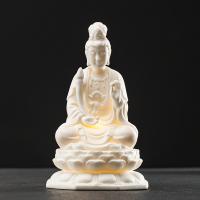 Whiteware Buddha Statue for home decoration & with LED lights handmade PC
