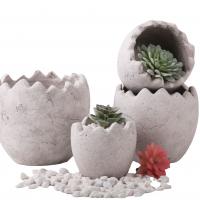 Keramik Blumentopf, Handgefertigt, Solide, Grau,  Stück