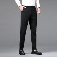 Polyester Man Suit Trousers slimming Solid PC