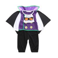 Cotton Children Halloween Cosplay Costume & unisex plain dyed Solid purple PC