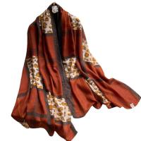 Polyester Women Scarf thermal printed leopard PC