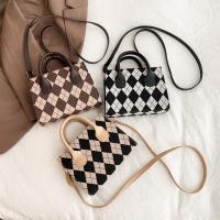 PU Leather Handbag soft surface & attached with hanging strap Argyle PC