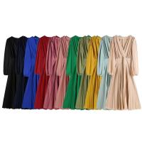 Polyester Einteiliges Kleid, Solide, mehr Farben zur Auswahl,  Stück
