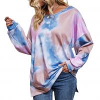 Polyester Women Sweatshirts & loose Tie-dye Others mixed colors PC