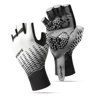 Polyamide Riding Half Finger Glove can touch screen & thermal plain dyed Solid Pair