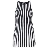 Polyester Waist-controlled & Slim One-piece Dress patchwork Solid white and black PC