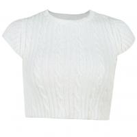 Knitted Slim & Crop Top Women Knitwear knitted Solid PC