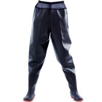 PVC & Knitted Wader Pants thicken & waterproof Solid black PC