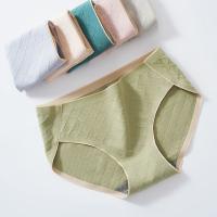 Spandex & Cotton Middle Waist Panties & seamless PC