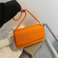 PU Leather Box Bag Shoulder Bag soft surface Argyle PC