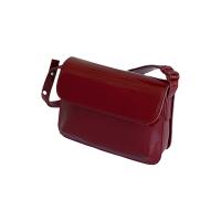 PU Leather Box Bag Shoulder Bag lacquer finish Solid PC