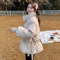 Polyester Waist-controlled Women Parkas patchwork Solid PC