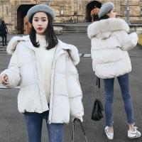 Polyester Women Parkas & loose & thermal patchwork Solid PC