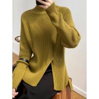 Acrylic Women Sweater loose knitted Solid : PC
