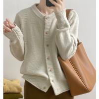 Polyamide Sweater Coat slimming knitted Solid : PC