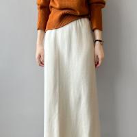 Polyester Skirt slimming knitted Solid : PC