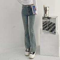 Cotton High Waist Women Jeans slimming patchwork PC