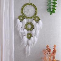 Cotton thread & Feather & Iron Dream Catcher Hanging Ornaments for home decoration PC