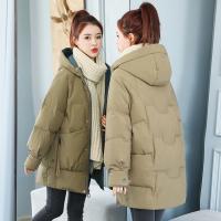 Cotton Women Parkas thicken & thermal patchwork Solid PC