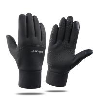 Polyamide Riding Glove can touch screen & thermal patchwork Solid Pair