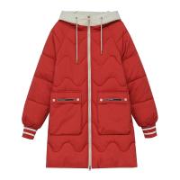 Polyester Plus Size Women Parkas & loose & thermal patchwork Solid PC