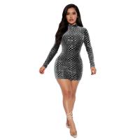Polyester Slim Sexy Package Hip Dresses PC