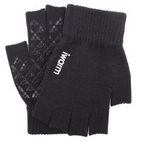 Knitted Riding Half Finger Glove fleece & anti-skidding & thermal & unisex jacquard Solid Pair