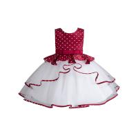Gauze & Polyester Princess Girl One-piece Dress patchwork PC