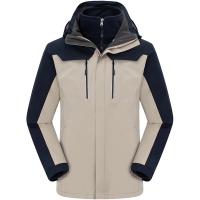 Polyamide & Polyester windproof Unisex Outdoor Jacket detachable & thermal patchwork PC