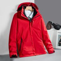 Polyester windproof Couple Coat detachable & thermal patchwork PC