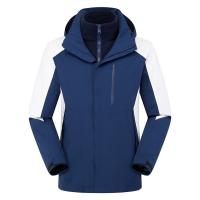 Polyester windproof Unisex Outdoor Jacket & waterproof & thermal patchwork PC