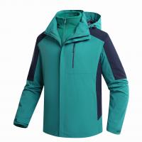 Polyester windproof Couple Coat detachable & waterproof & thermal Colour Matching PC