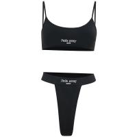 Polyester Sexy Bra Set & two piece Sexy T-back & camis patchwork PC