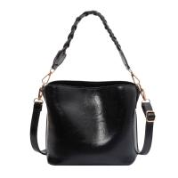 PU Leather Bucket Bag Crossbody Bag soft surface Solid PC