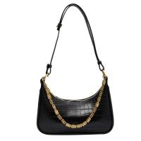 PU Leather Box Bag Shoulder Bag with chain & soft surface crocodile grain PC