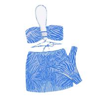 Polyester Bikini Afgedrukt Striped meer kleuren naar keuze Instellen